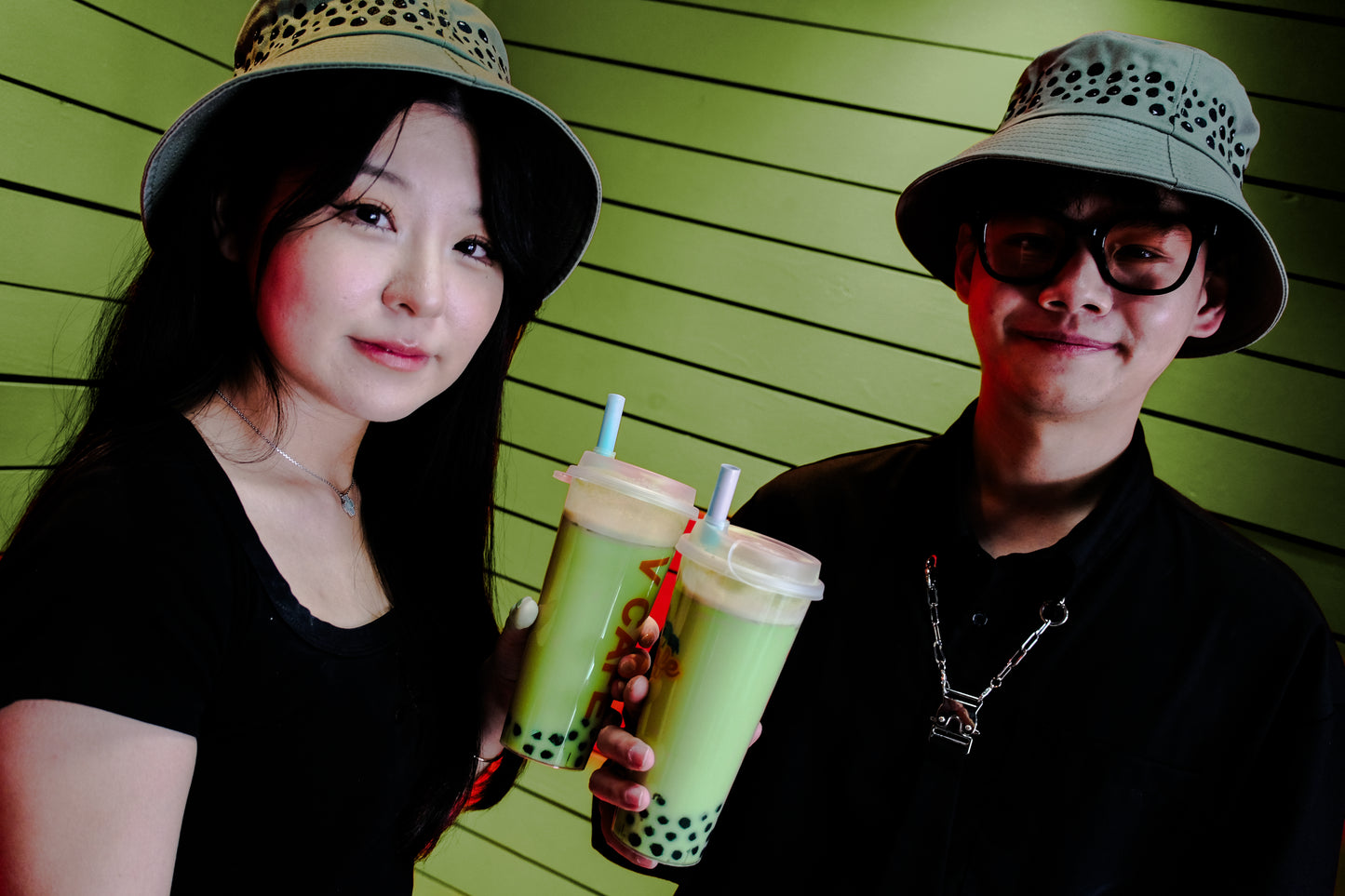 Matcha Boba Bucket Hat
