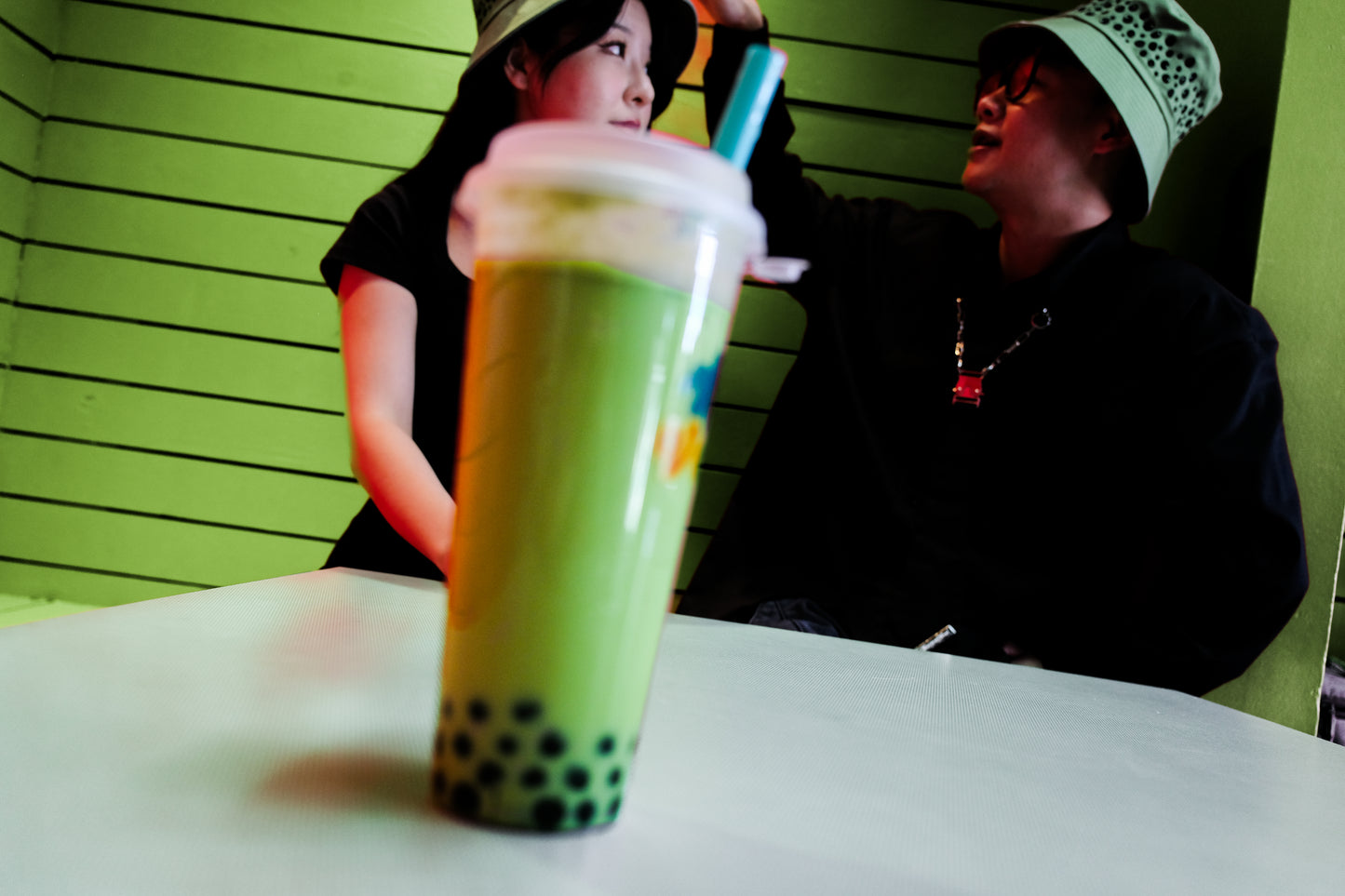 Matcha Boba Bucket Hat